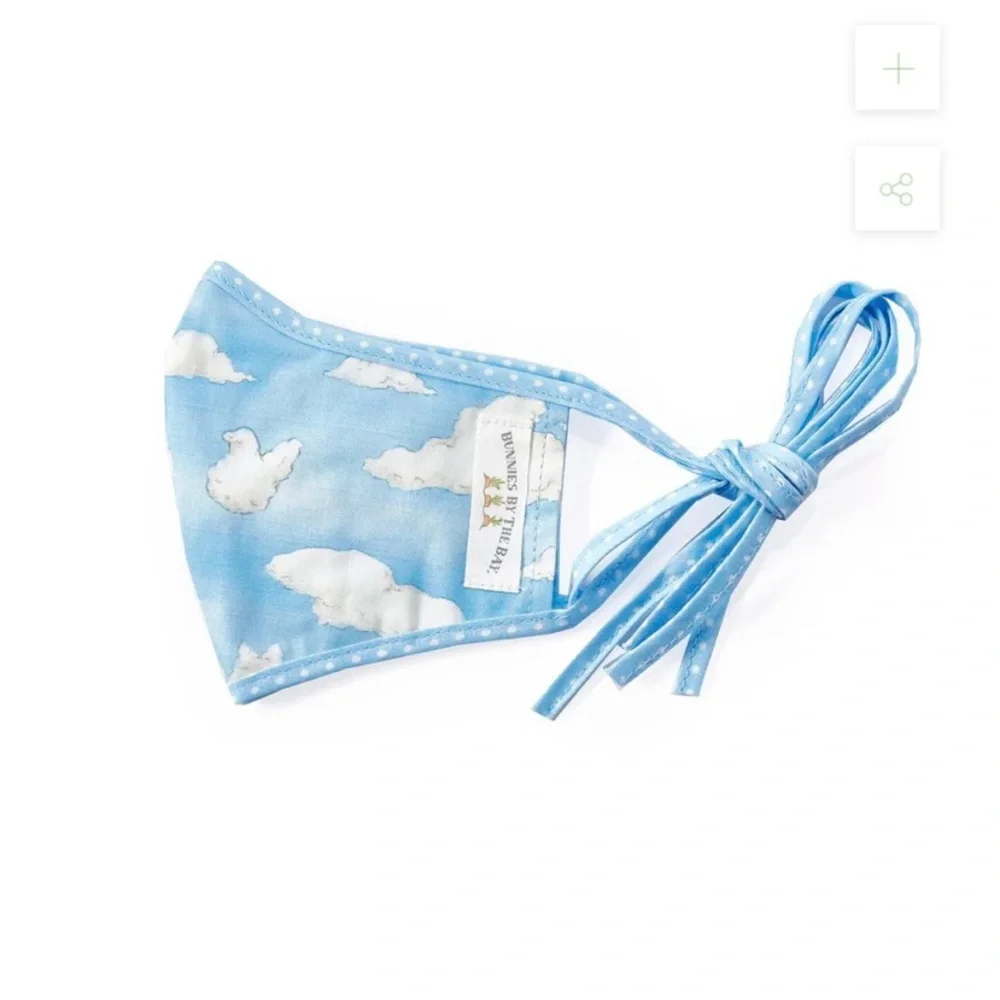 2 Bunnies By The Bay Cloudy & Little Chicks Kids Face Mask